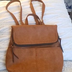 Leather Back Pack/ Purse